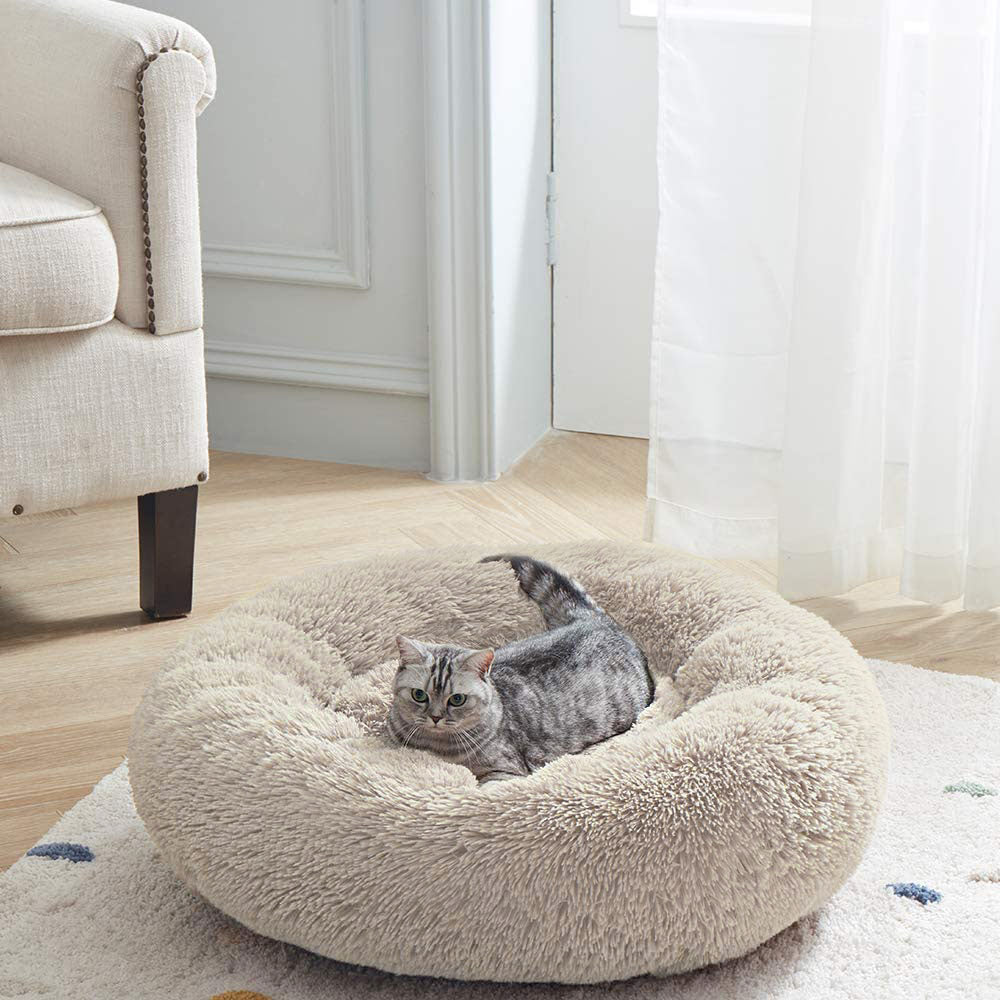 Donut calming pet bed best sale